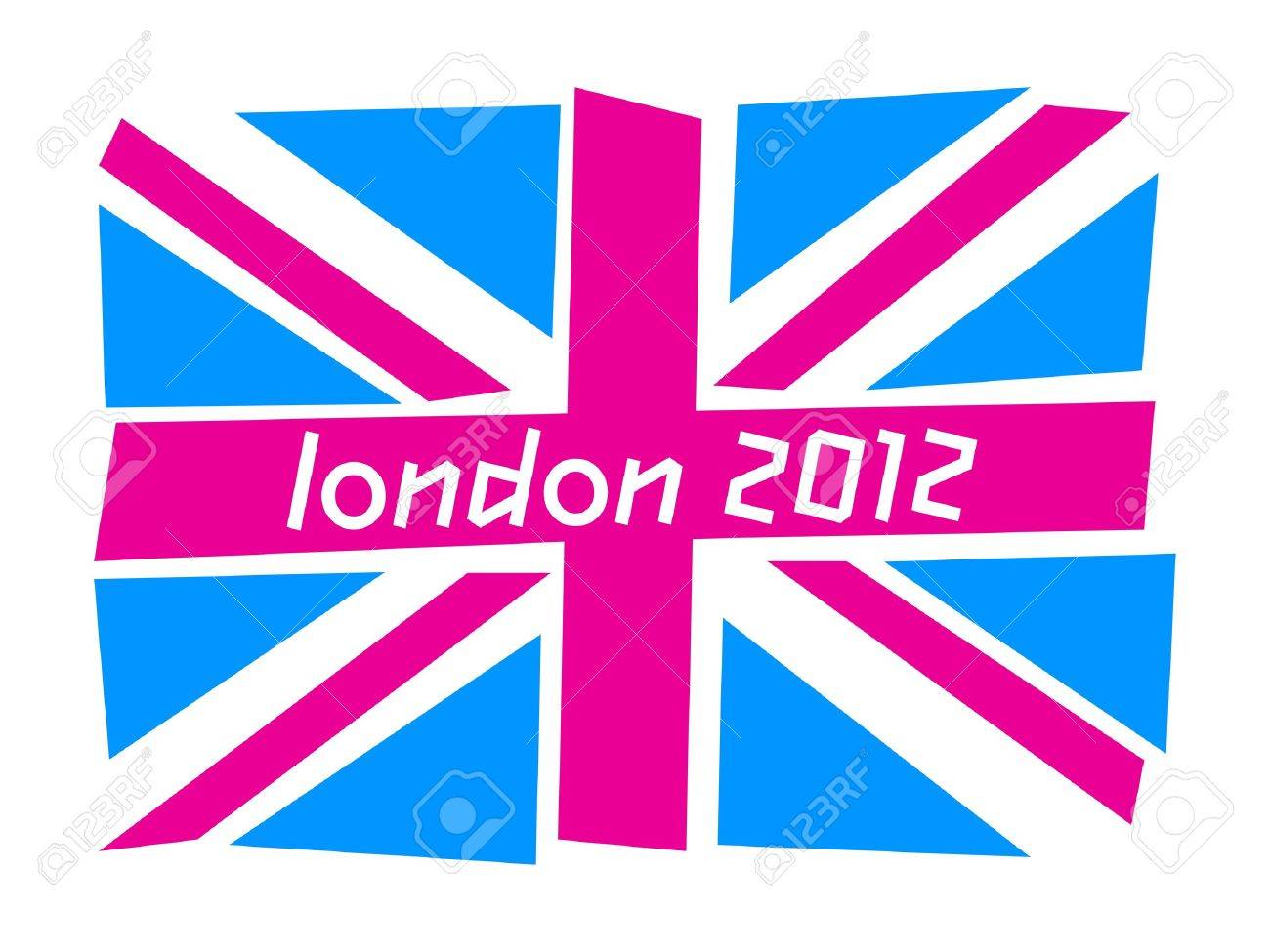 UK flag London 2012 - 12495107 UK flag London 2012 - 12495107