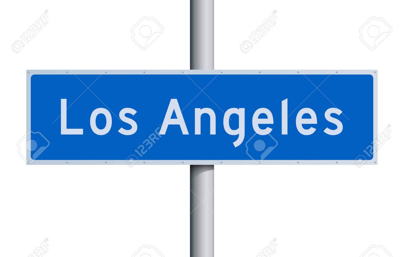ロサンゼルスの道路標識のイラスト素材・ベクター Image 26620192