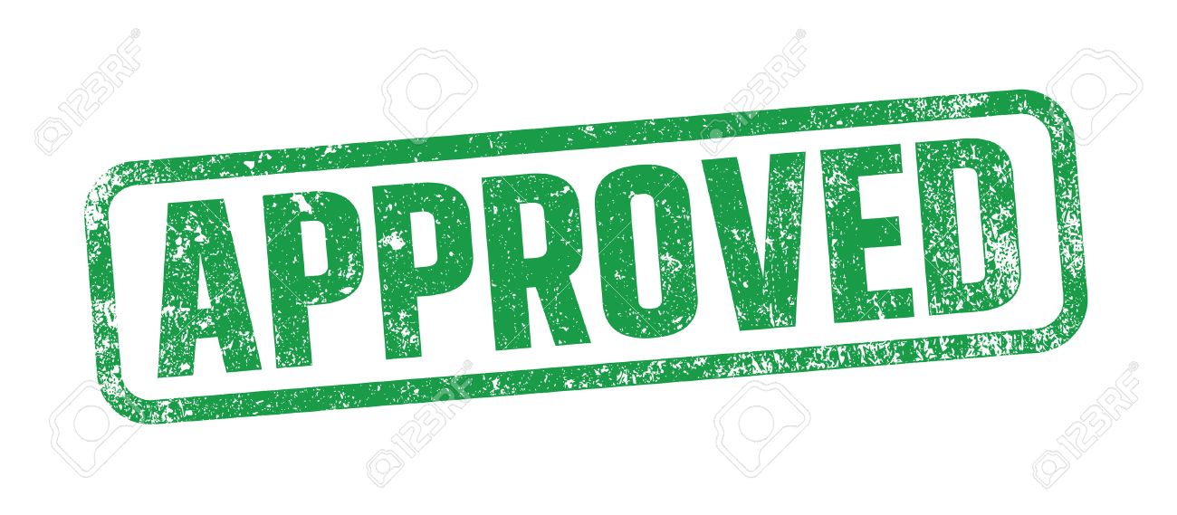 approved green ink stamp royalty free cliparts vectors and stock