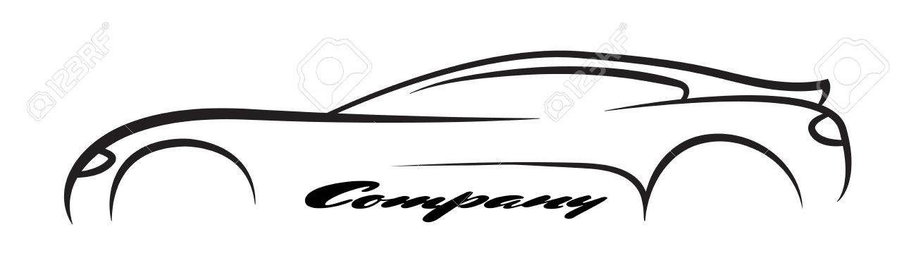 car symbols silhouette auto company dealer vehicle logo vector