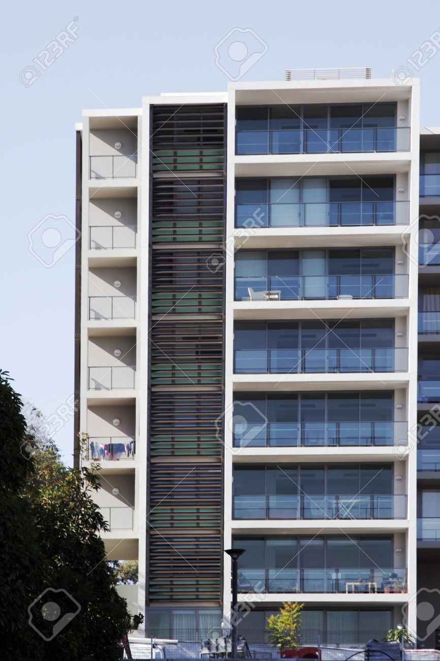 Modern Urban Apartment Building In Sydney, Australia Stock Photo ... Modern Urban Apartment Building In Sydney, Australia Stock Photo ...