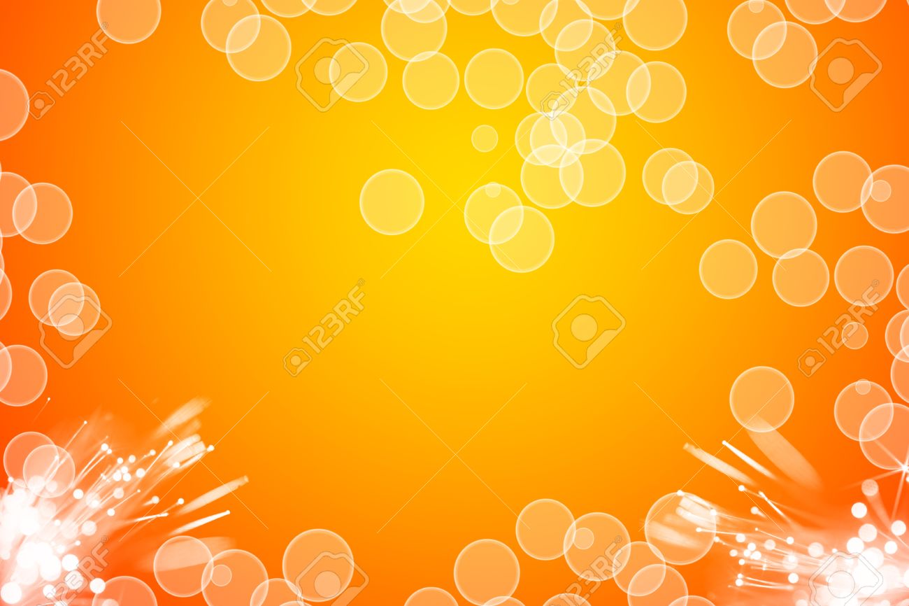 orange bokeh backround stock