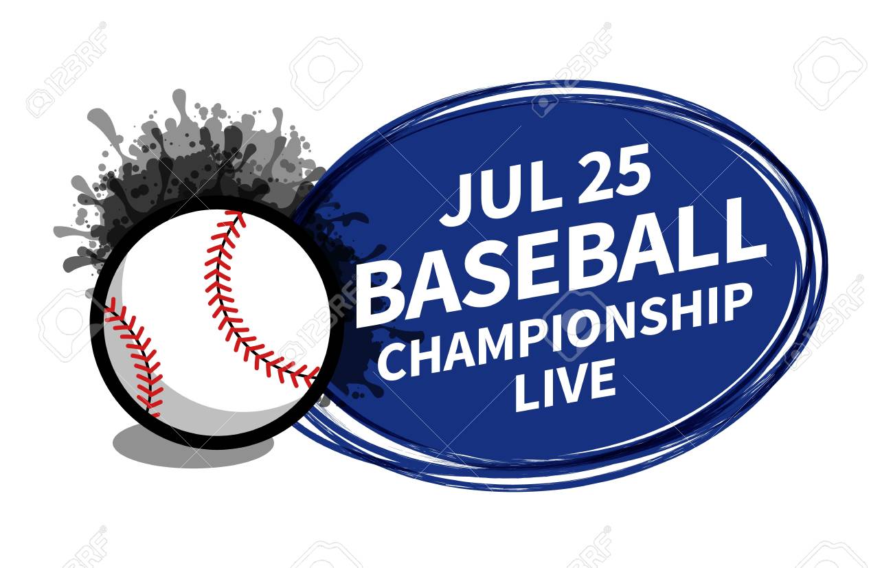vector baseball softball sport scoreboard spotlight background softball flyer design