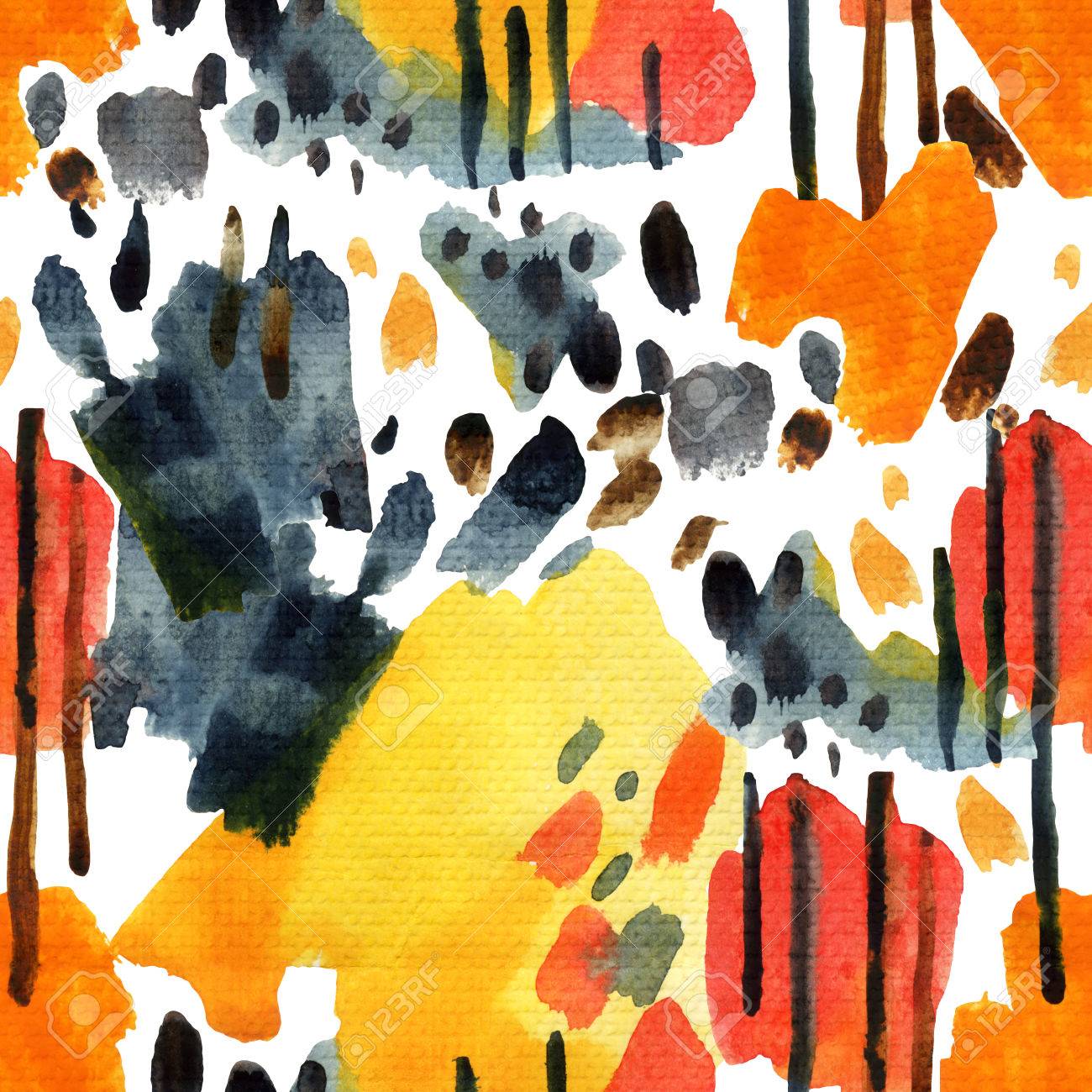 abstract watercolor seamless pattern modern art illustration