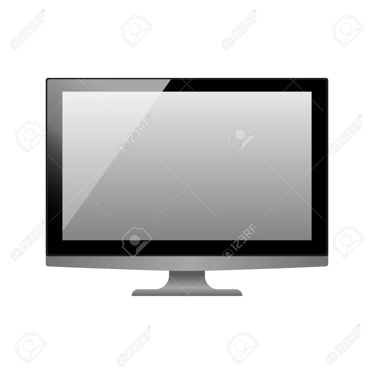 3d monitor template realistic personal computer monitor mockup