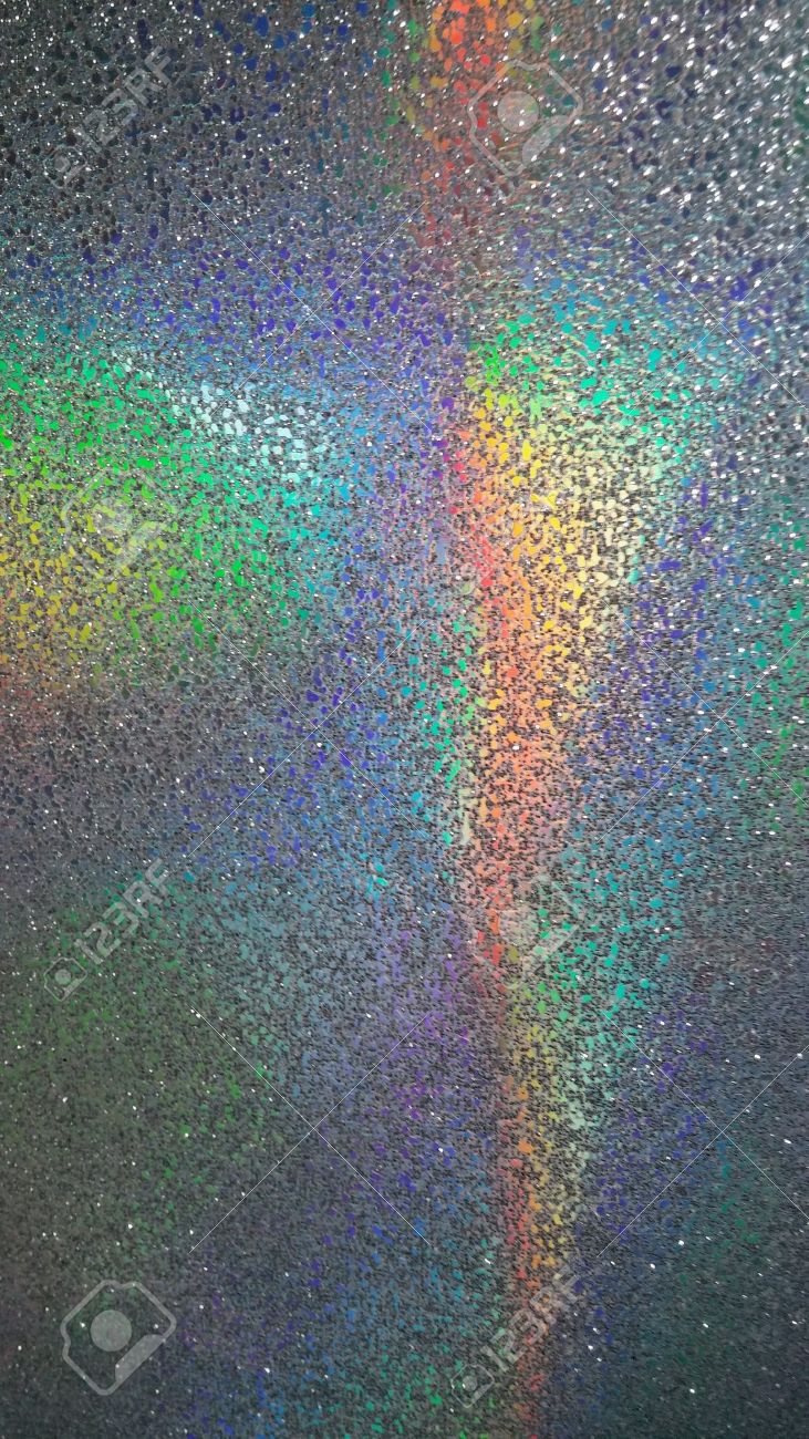 group of rainbow glitter