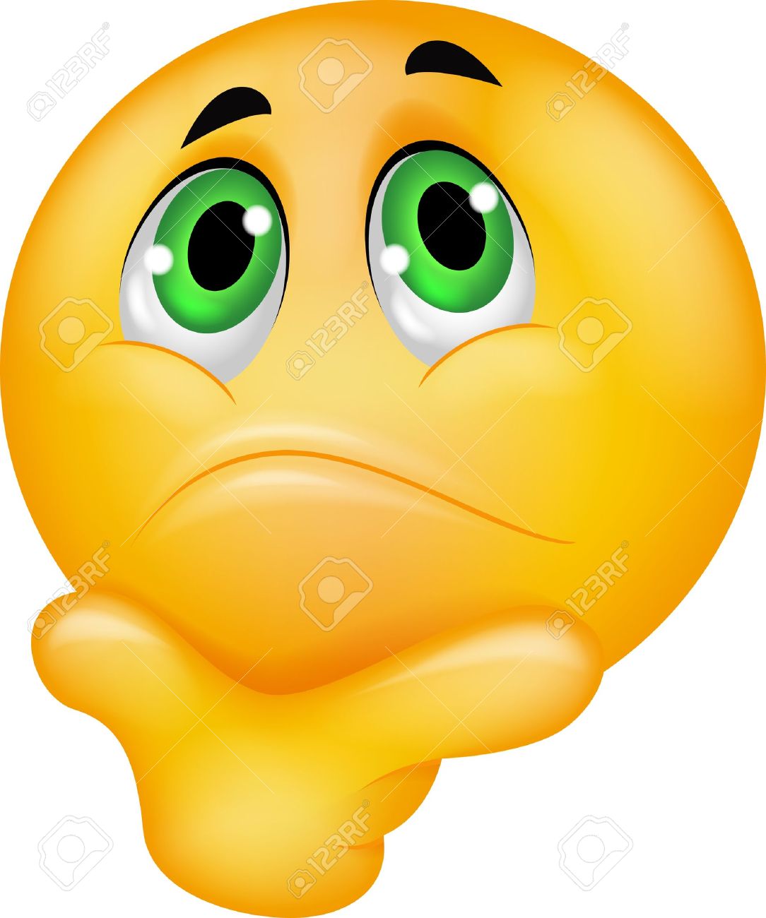 Emoticon Smiley Pensée Clip Art Libres De Droits , Vecteurs Et Illustration. Image 16515888.