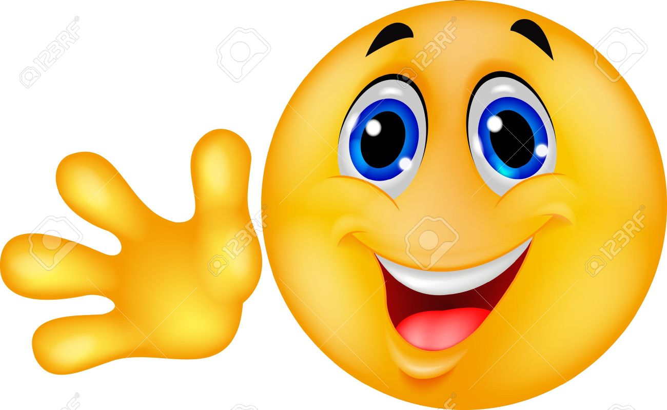 Smiley Emoticon Waving Hand Royalty Free SVG, Cliparts, Vectors, and Stock  Illustration. Image 18047065., image size:1300x799