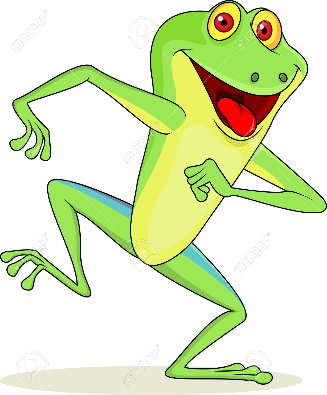 funny frog cartoon royalty