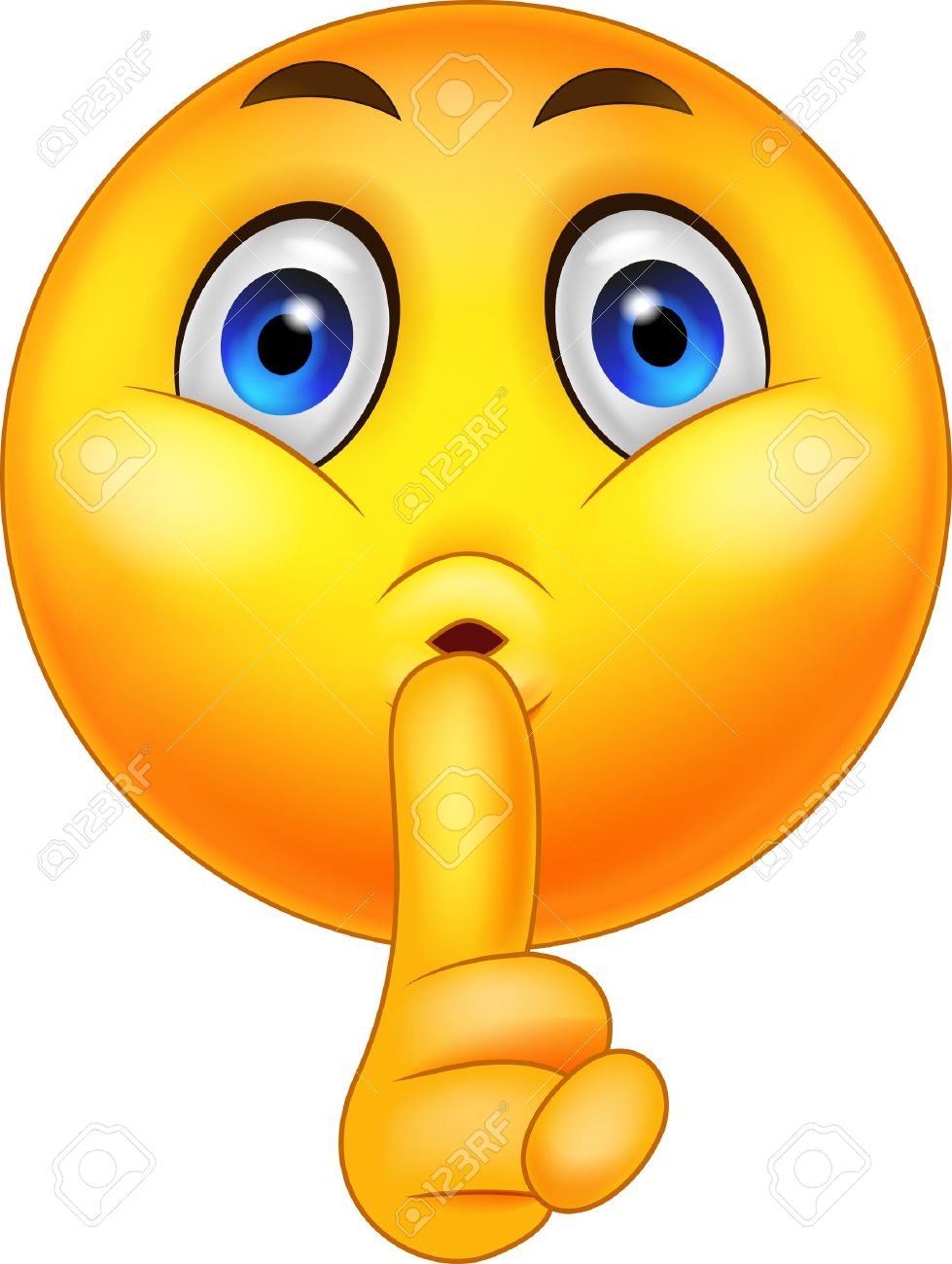 Emoticon Fazendo Sinal De Silêncio Royalty Free SVG, Cliparts, Vetores, e  Ilustrações Stock. Image 20219366