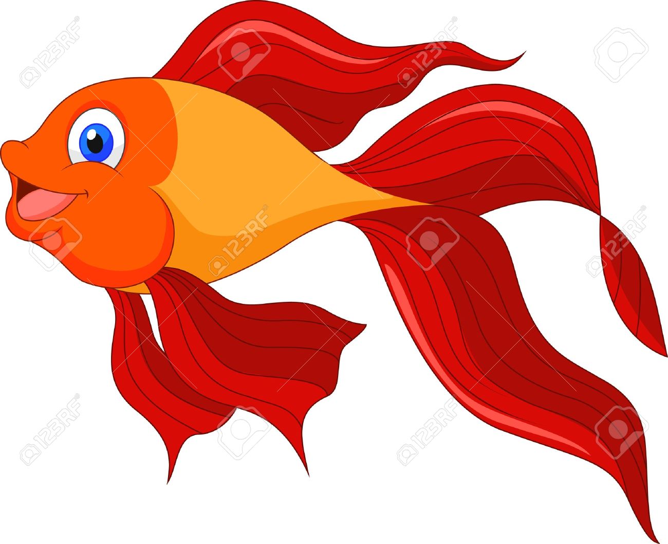 Uncategorized Cute Fish Cartoon cute golden fish cartoon royalty free cliparts vectors and stock vector 21063044