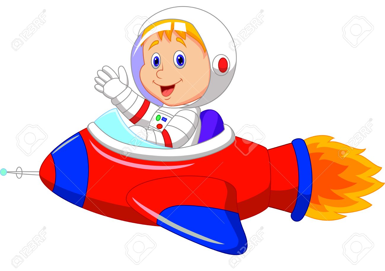 Cartoon Boy Astronaut In The Spaceship Royalty Free Cliparts Vectors And Stock Illustration Image