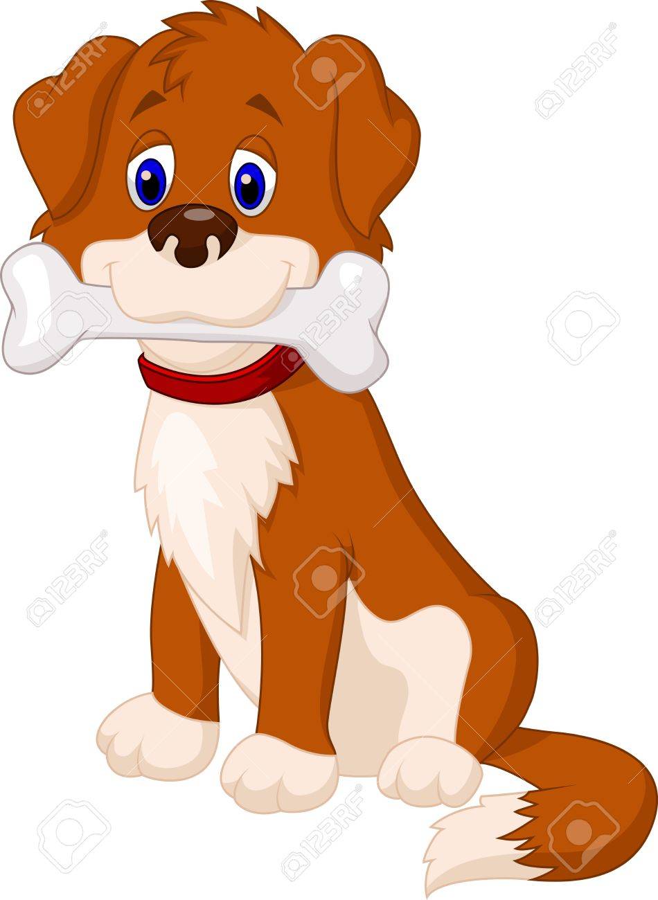 骨付き漫画の犬 のイラスト素材 ベクタ Image