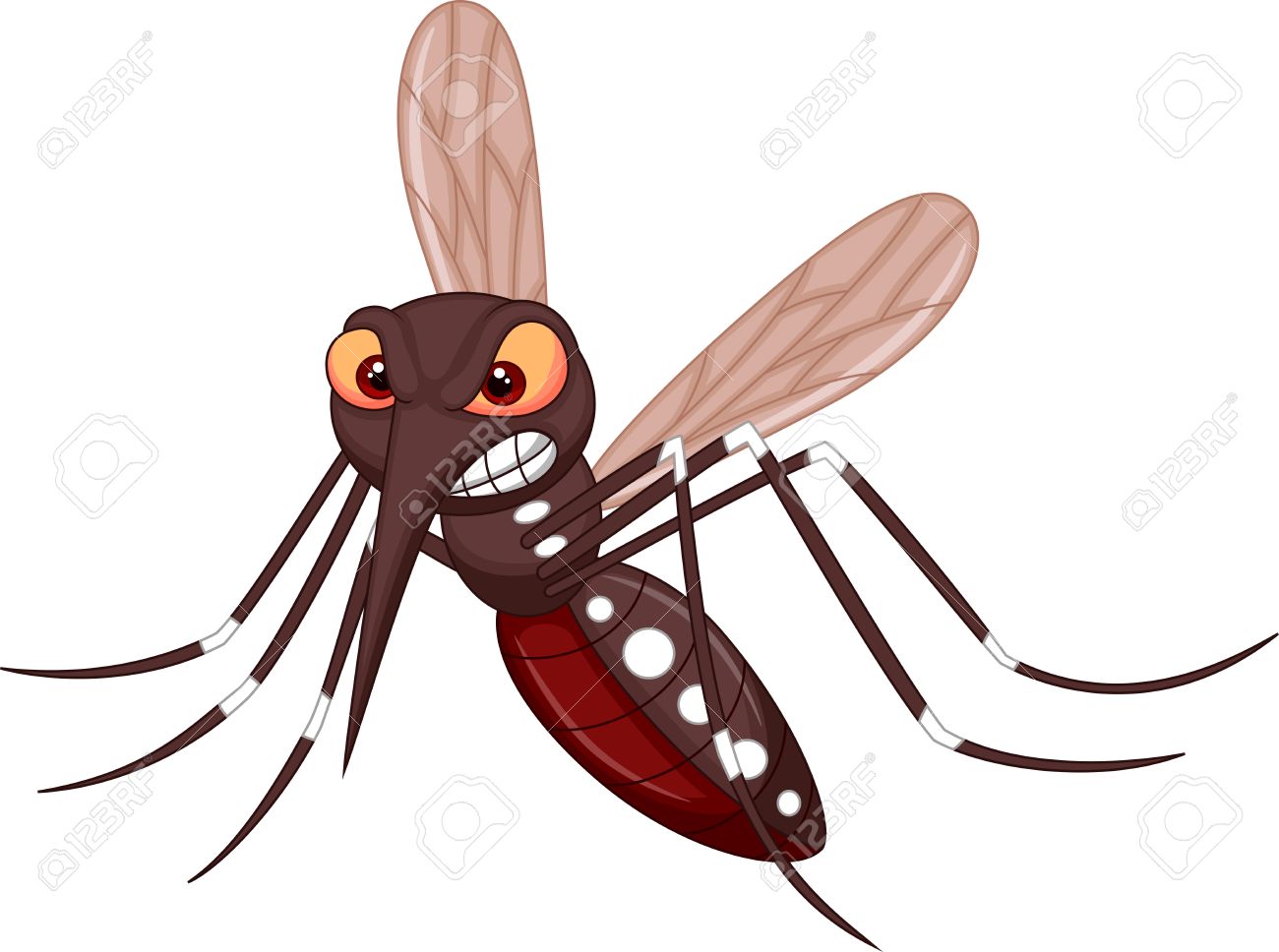 Mosquito nose art 23517117-Angry-mosquito-cartoon-Stock-Vector