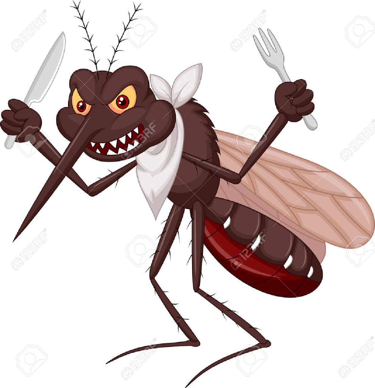 Mosquito nose art 23517206-Mosquito-cartoon-ready-for-eat-Stock-Vector-insect