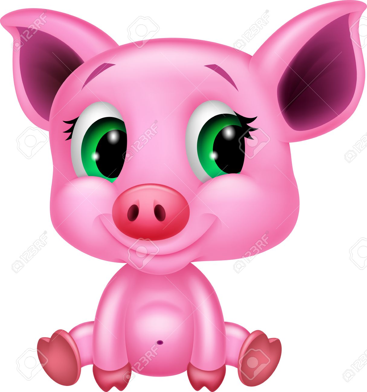 Cute Baby Pig Cartoon Royalty Free SVG, Cliparts, Vectors, and Stock  Illustration. Image 24469353., image size:1215x1300