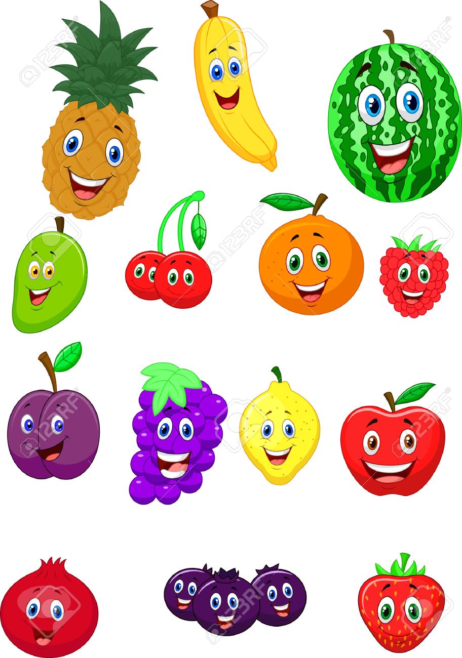 Fruit Cartoon Character Royalty Free Cliparts Vectors And Stock Illustration Image