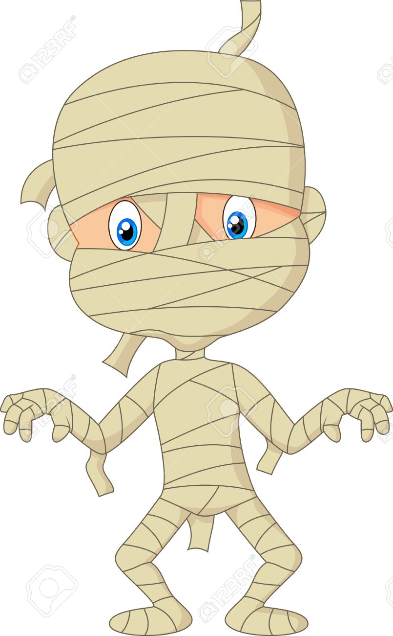 Mummy Cartoon Fuss Lizenzfrei Nutzbare Vektorgrafiken Clip Arts Illustrationen Image 33366816