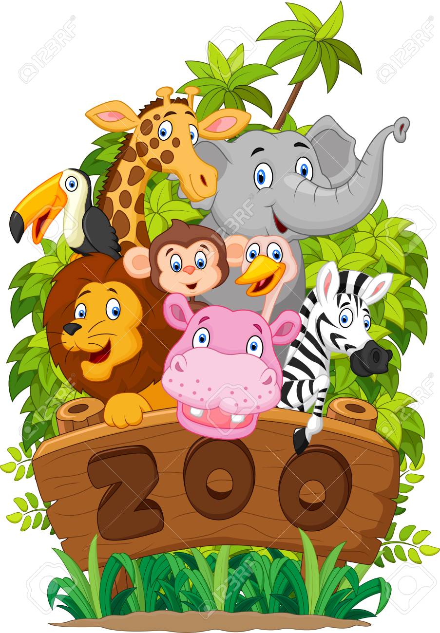 Cartoon Collection Zoo Animals Royalty Free SVG, Cliparts, Vectors, and  Stock Illustration. Image 42412800., image size:903x1300