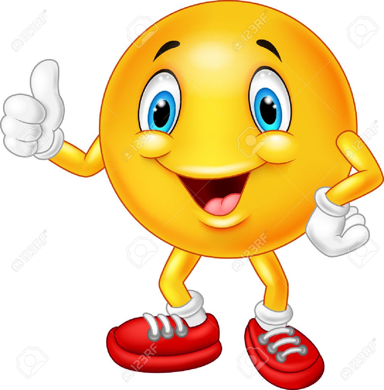 Cartoon Emoticon Giving Thumb Up Royalty Free SVG, Cliparts, Vectors, and  Stock Illustration. Image 42070442., image size:1279x1300
