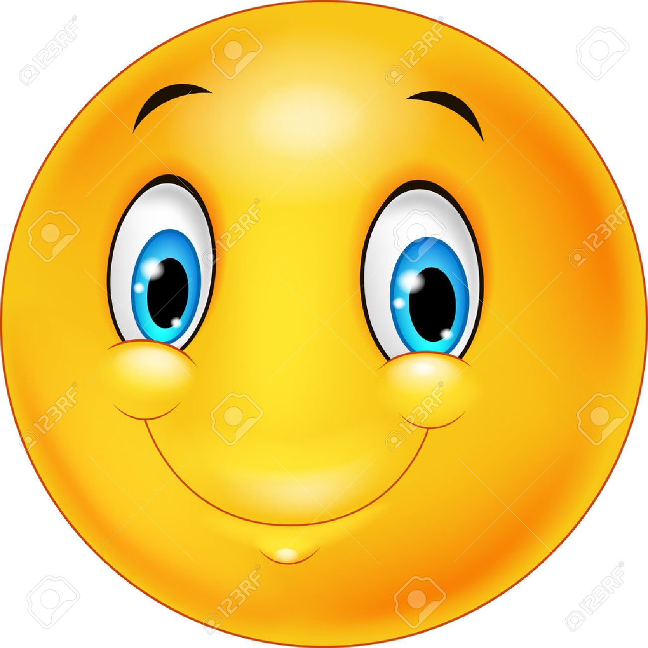 幸せスマイルの絵文字のイラスト素材 ベクタ Image