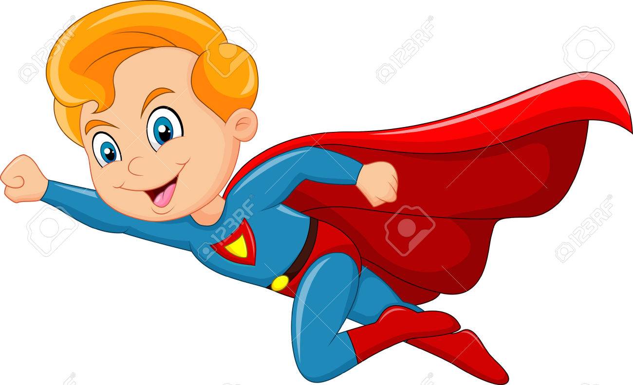 Vector illustration of Cartoon superhero boy isolated on white background - 47614321 Vector illustration of Cartoon superhero boy isolated on white background - 47614321