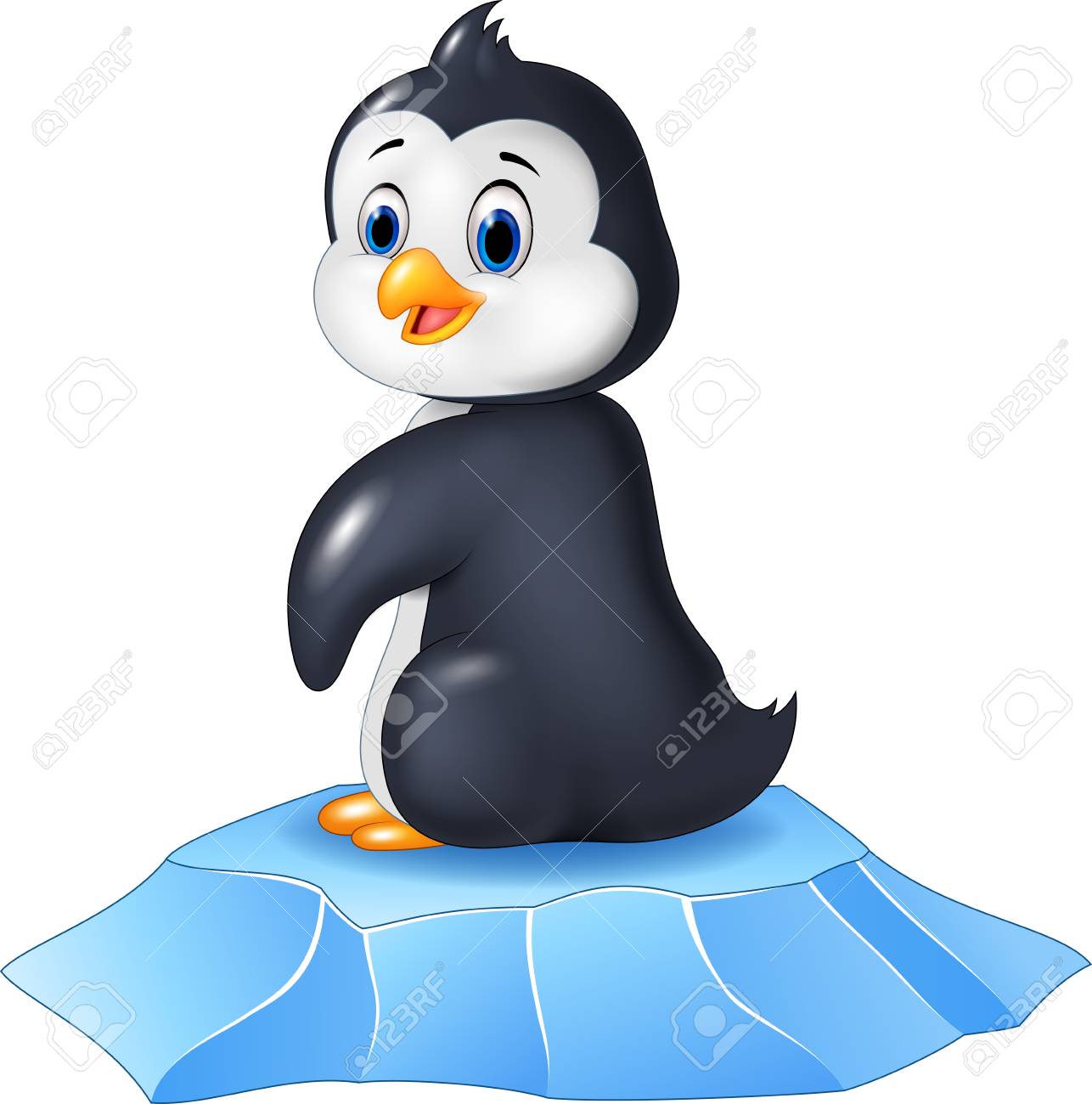 流氷の上に座ってかわいい赤ちゃんペンギンのベクトル イラスト のイラスト素材 ベクタ Image 流氷の上に座ってかわいい赤ちゃんペンギンのベクトル イラスト のイラスト素材 ベクタ Image