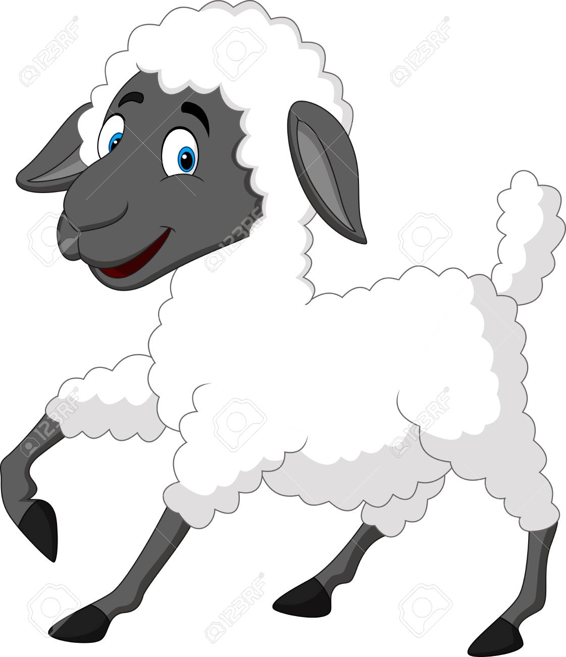 かわいい羊漫画のベクトル イラスト のイラスト素材 ベクタ Image 73108822
