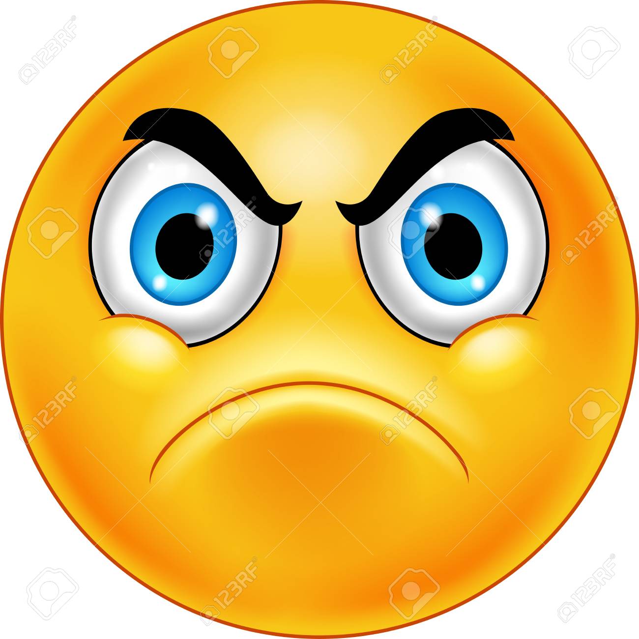 Cartoon Annoyed Smiley Emoticon Royalty Free SVG, Cliparts, Vectors, and  Stock Illustration. Image 102626558., image size:1300x1300