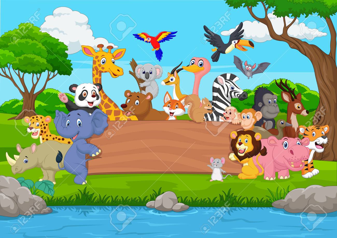Cartoon Wild Animal With Blank Board In The Jungle Royalty Free SVG, Cliparts, Vectors, And Stock Illustration. Image 111520824. Cartoon Wild Animal With Blank Board In The Jungle Royalty Free SVG, Cliparts, Vectors, And Stock Illustration. Image 111520824.