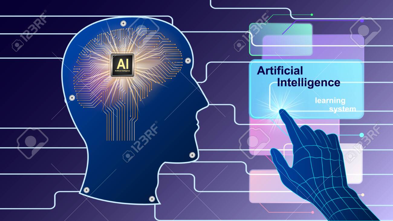 Human electronic. андроид человек. синий мозг. физиологическая кибернетика. технологии искусственного интеллекта.
