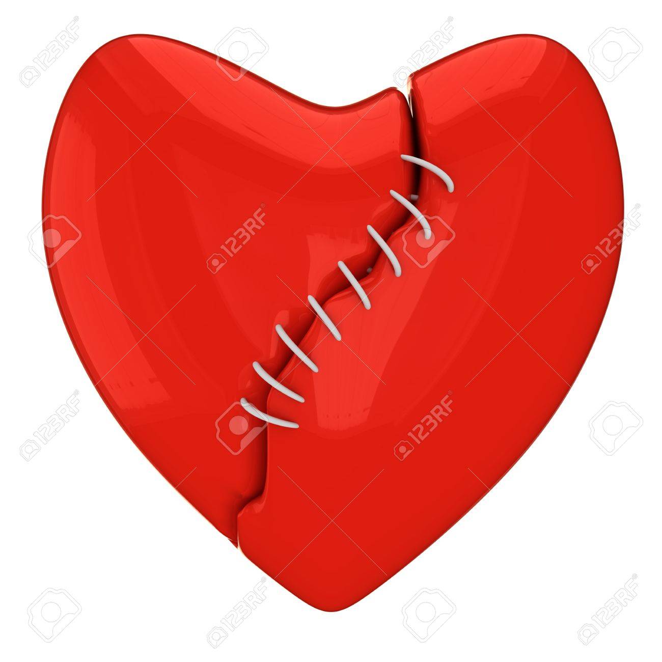 Reparer Un Coeur Brise Rouge De Dentelle Blanche L Infidelite Concept Banque D Images Et Photos Libres De Droits Image