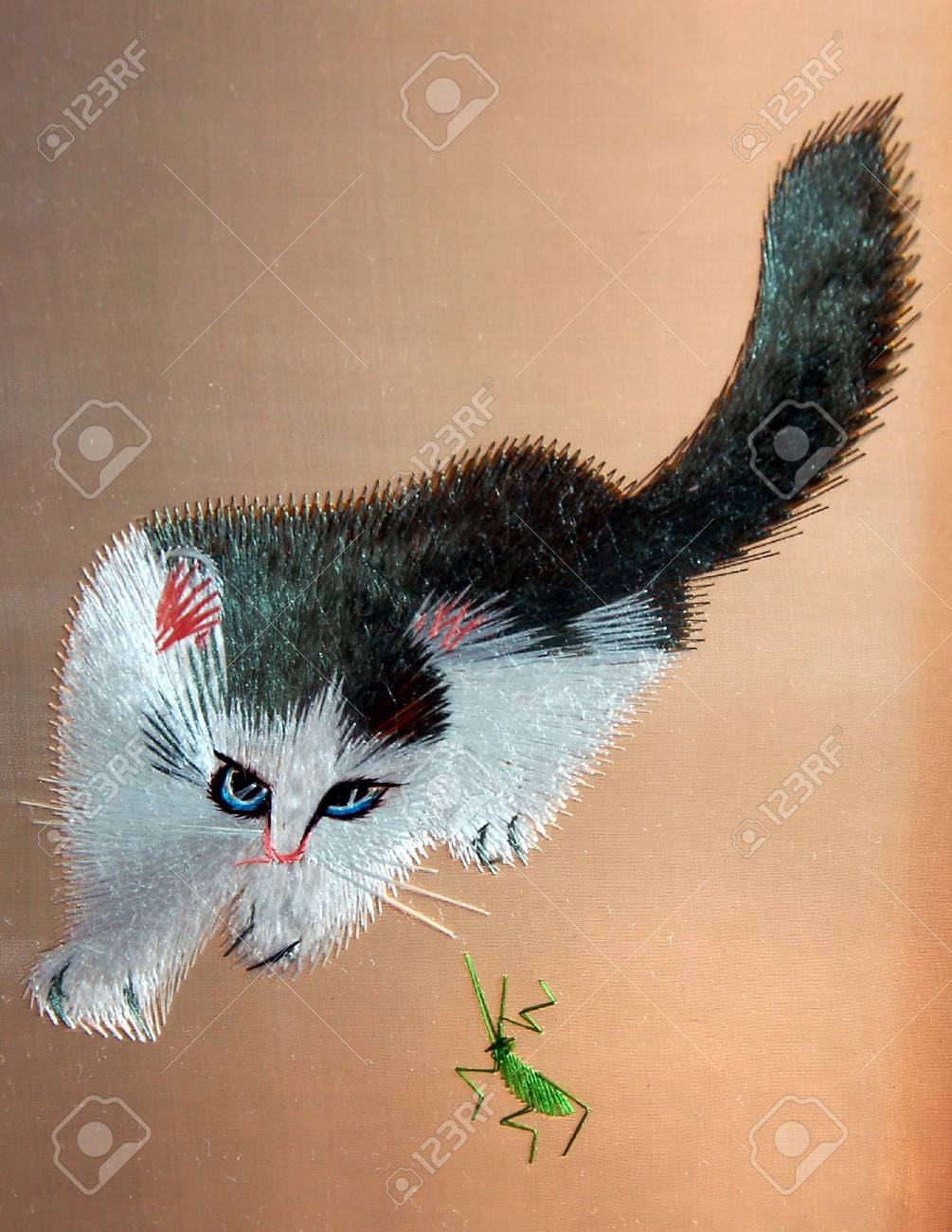 Chinese Double Sided Embroidery Showing Details Stock Photo Picture And Royalty Free Image Image