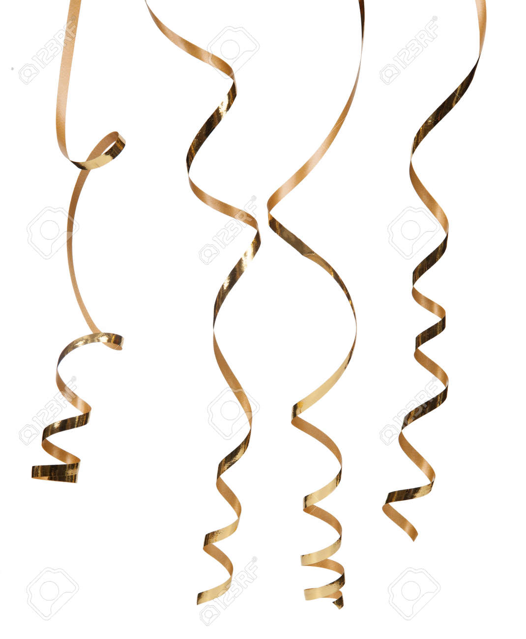 Gold serpentine isolated on white background - 36999103 Gold serpentine isolated on white background - 36999103