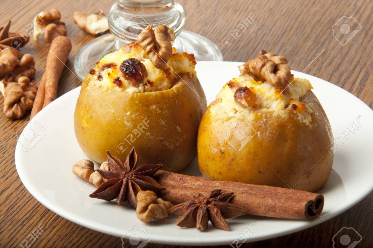 Baked apples with cottage cheese - a favorite dessert 91 Baked apples with cottage cheese - a favorite dessert 63