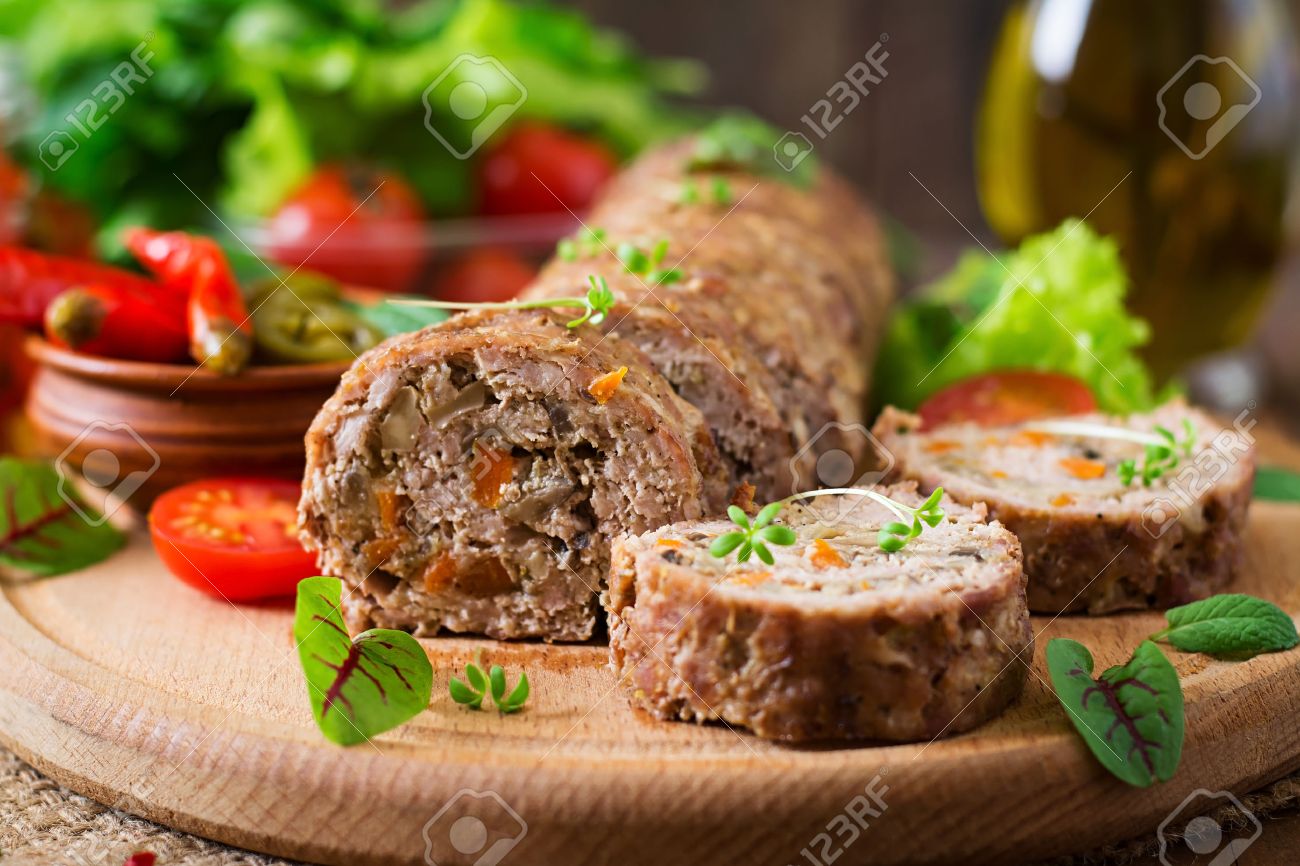 Mince meat roll or meat loaf 52 Mince meat roll or meat loaf 49