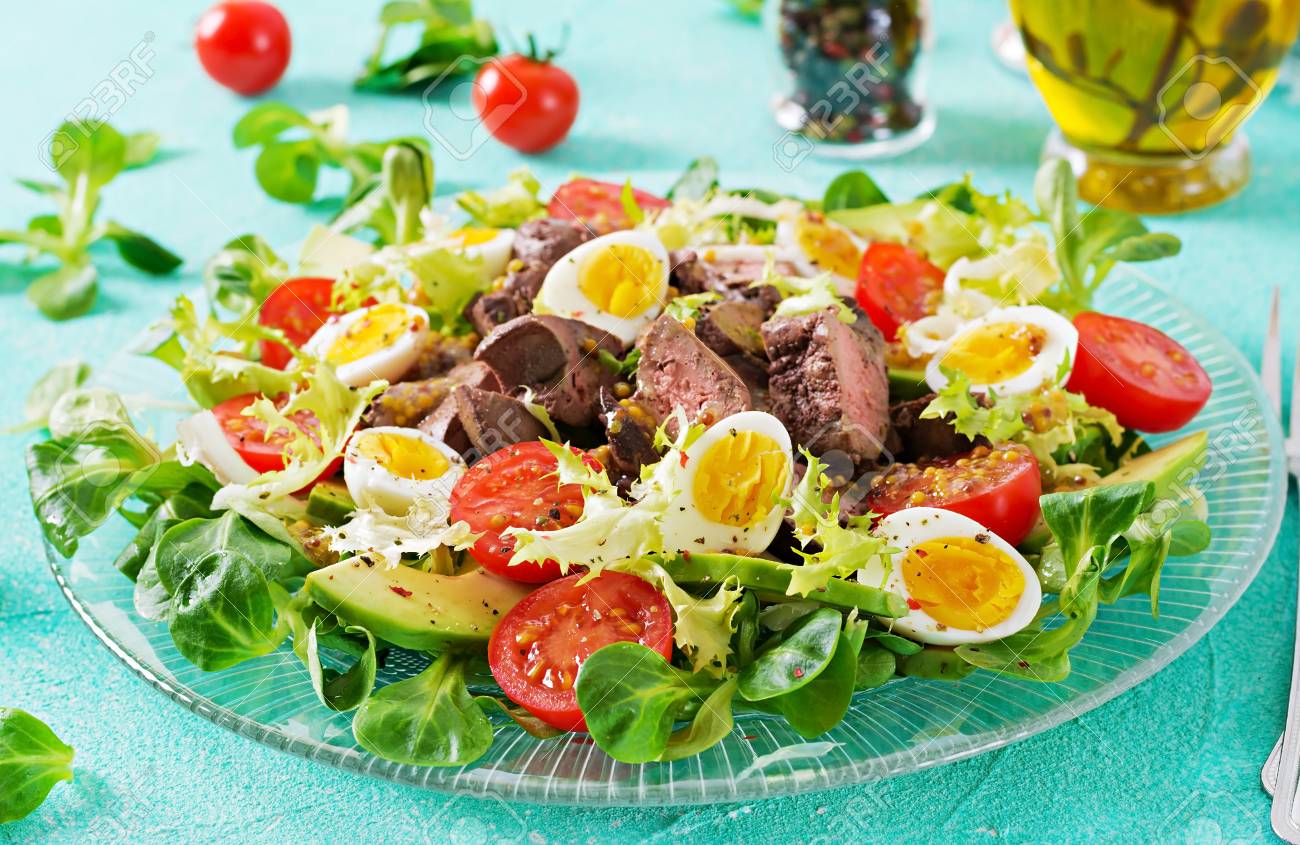 Step by Step Cooking Salad with Liver Step by Step Cooking Salad with Liver