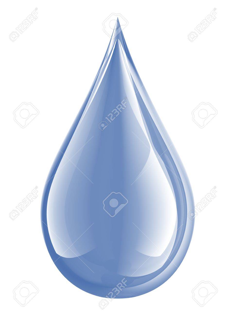 water droplet isolated on white droplet