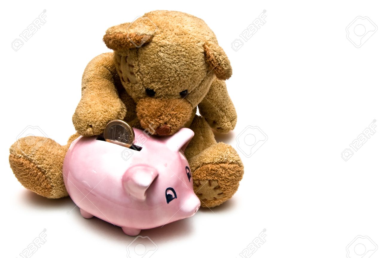teddy bear coin bank