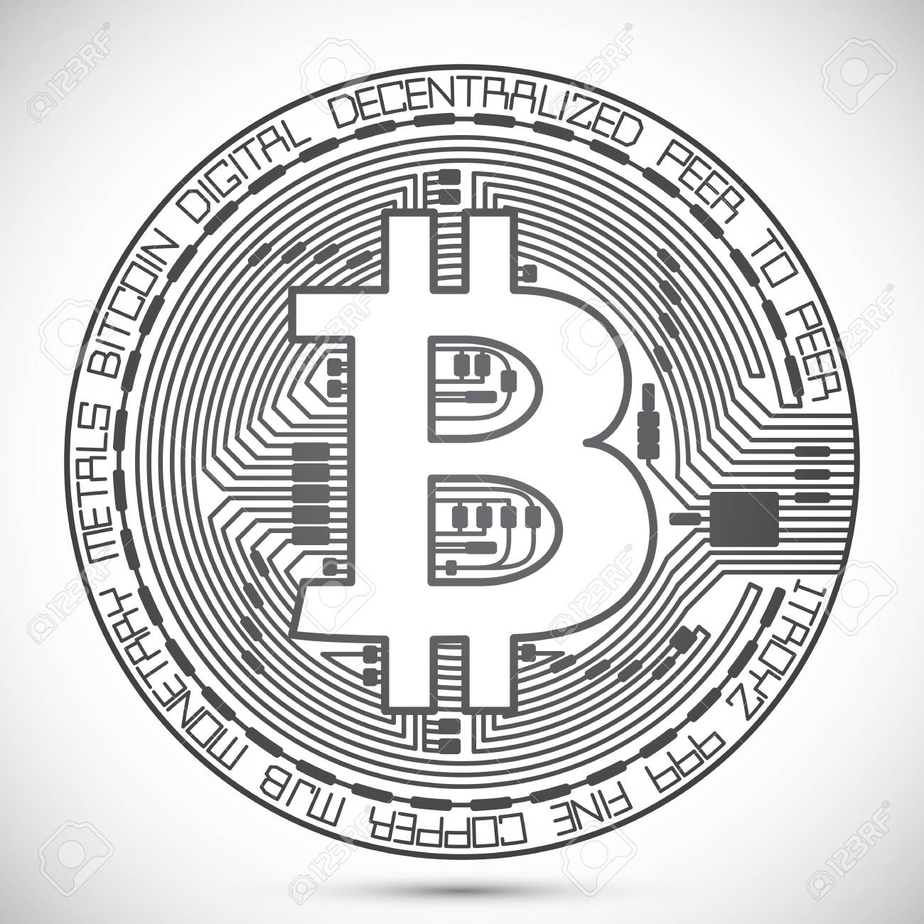 Bitcoin Coin Lined Icon Royalty Free SVG, Cliparts, Vectors, and Stock  Illustration. Image 105023017.
