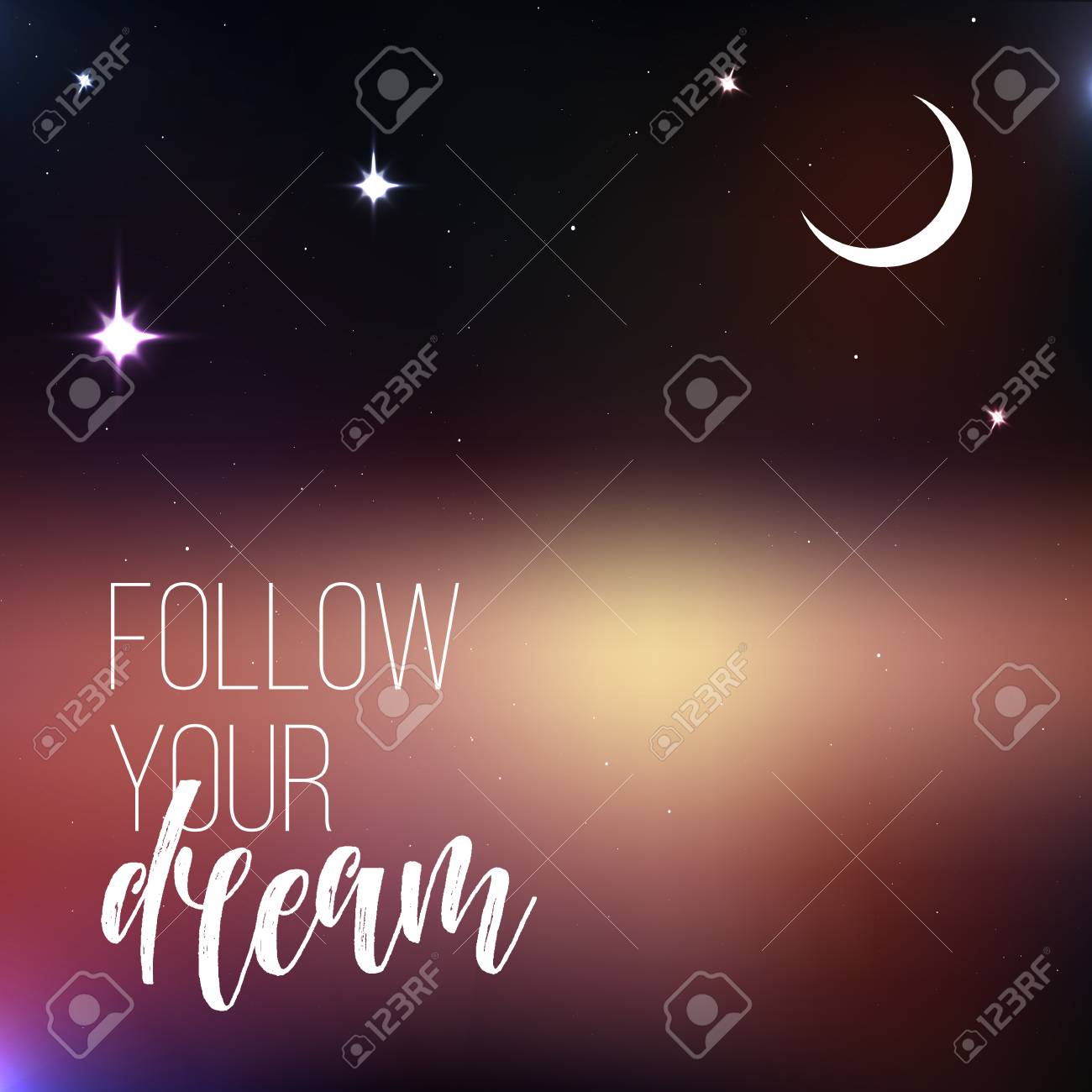 Citation De Motivation Inspiration Suis Tes Reves Clip Art Libres De Droits Vecteurs Et Illustration Image