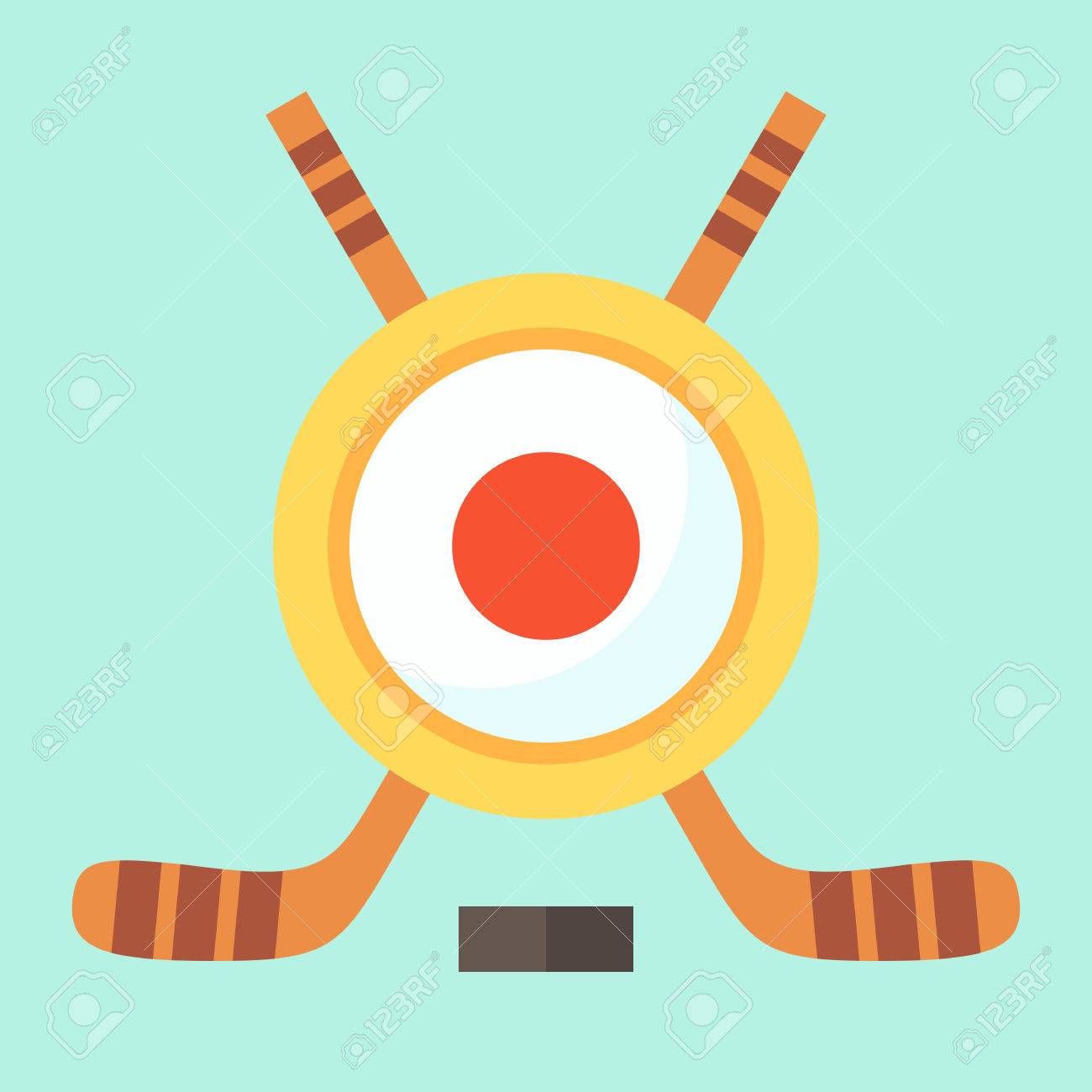 国際的なホッケーのトーナメント選手権 日本のカップのための普遍的なシンボルです エンブレムは日本の旗が含まれている ホッケーのスティックを渡った のイラスト素材 ベクタ Image