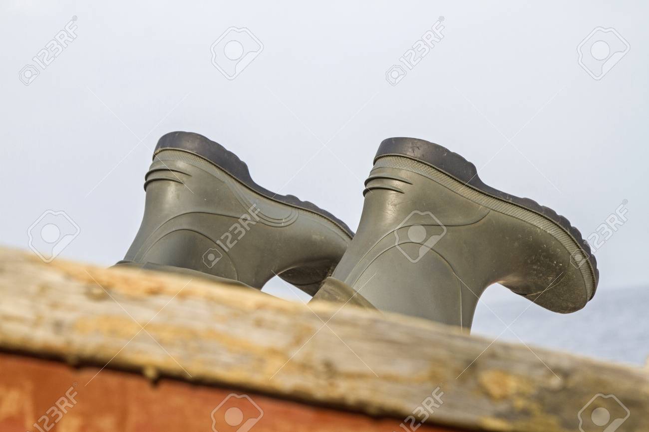 small rubber boots