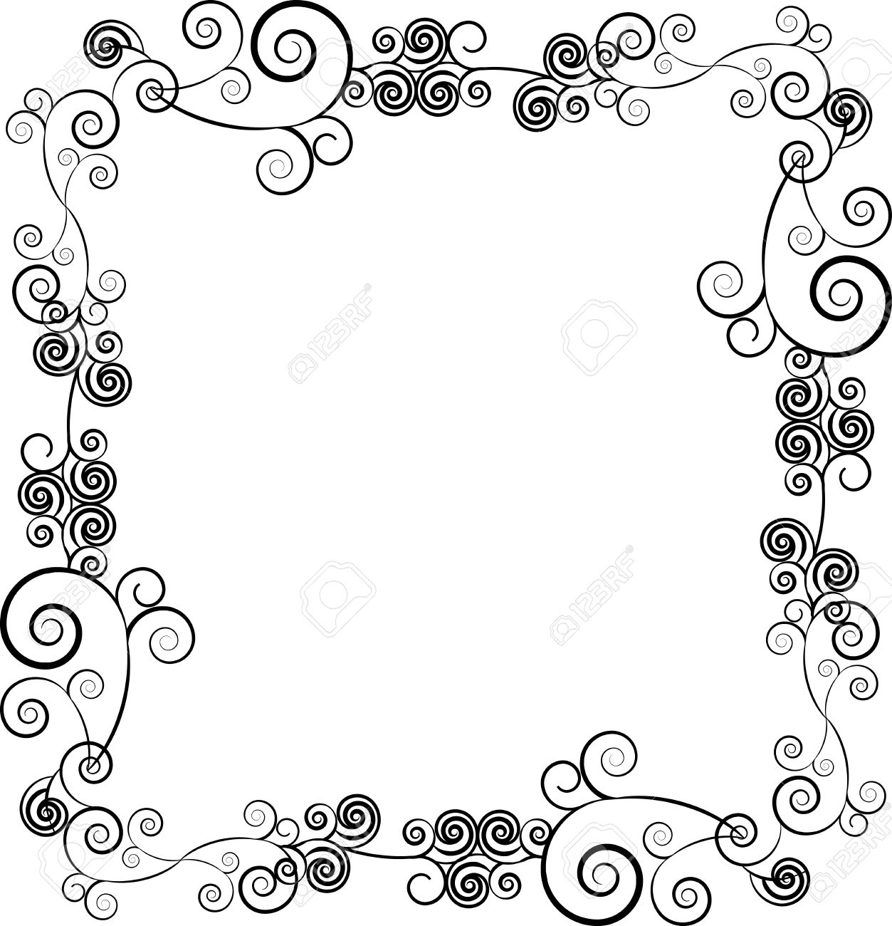 text swirls