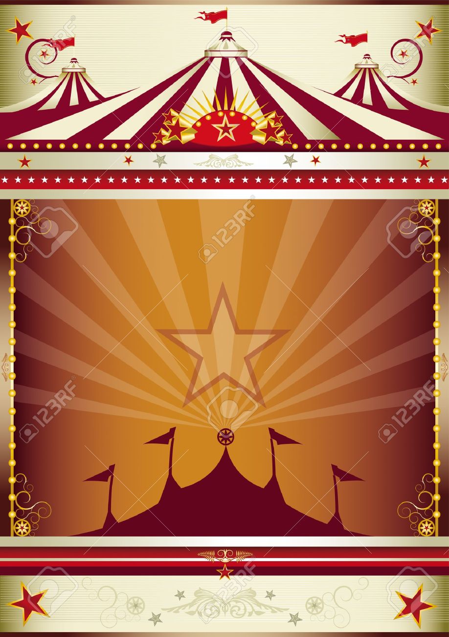 An Old Style Circus Poster For You. Royalty Free SVG, Cliparts, Vectors,  and Stock Illustration. Image 11291722., image size:918x1300