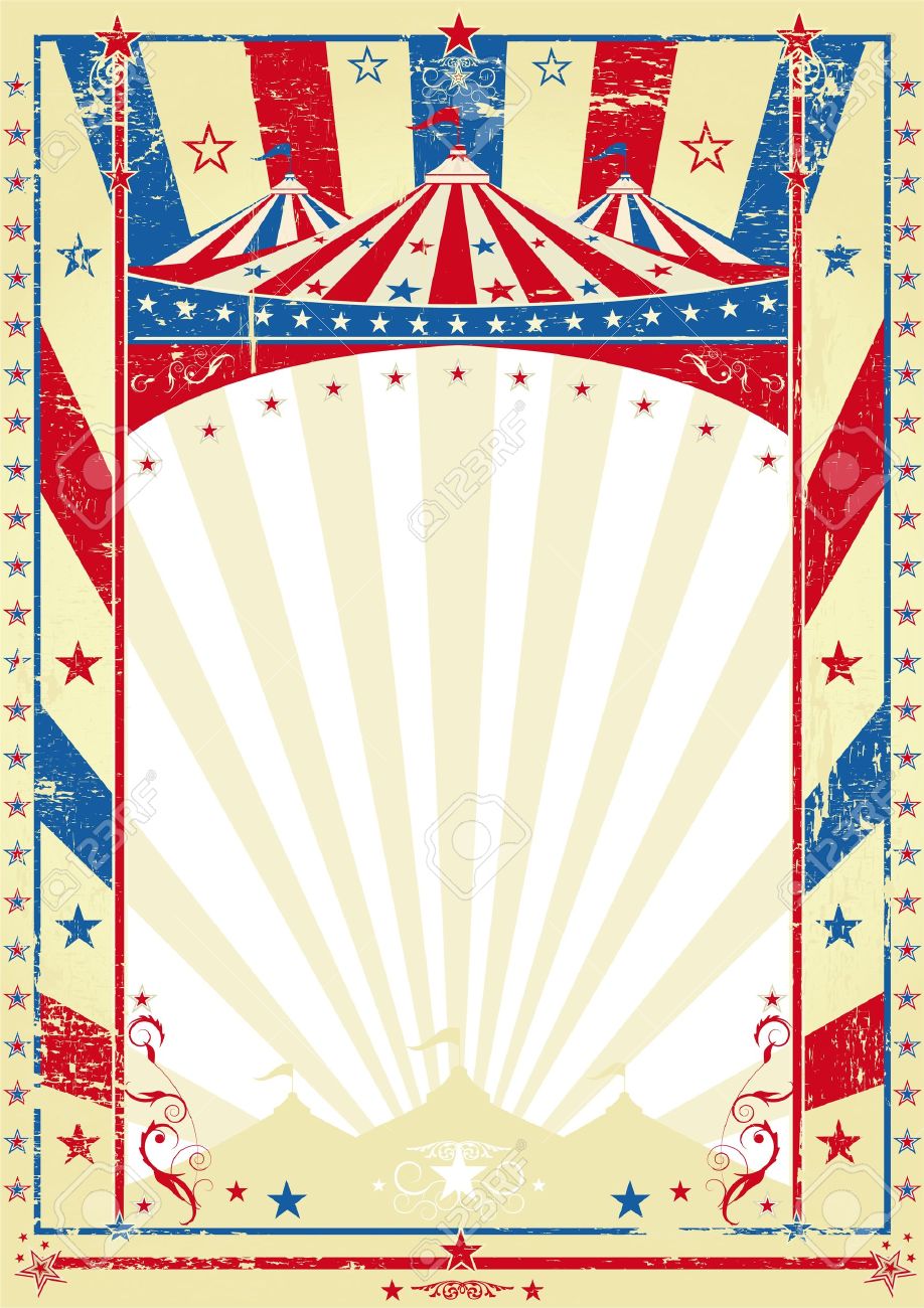 old tricolor poster big top royalty free cliparts vectors and