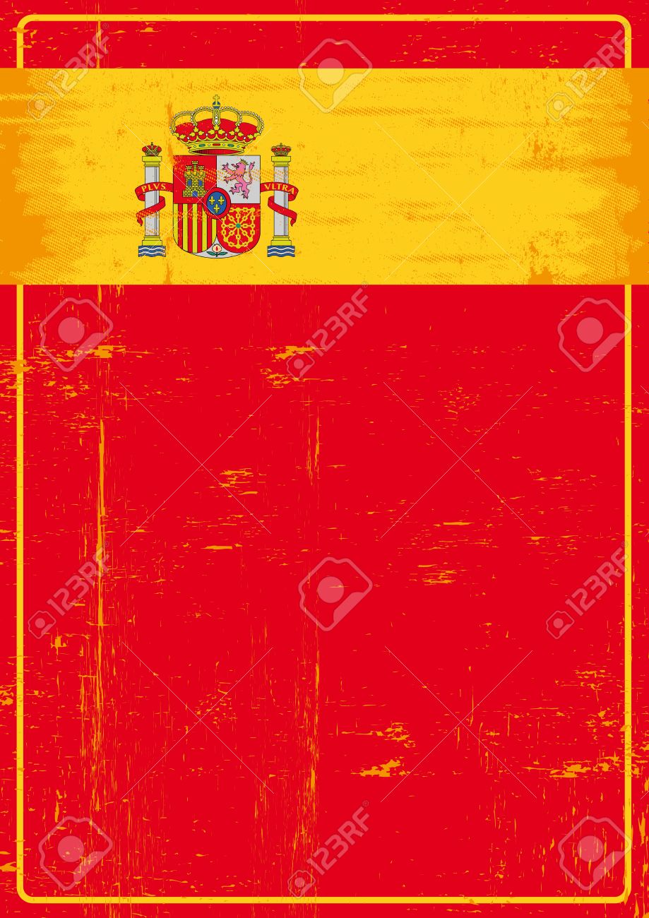 Une Affiche Rouge Espagnol Avec Le Drapeau De L Espagne Pour Votre Publicite Clip Art Libres De Droits Vecteurs Et Illustration Image Une Affiche Rouge Espagnol Avec Le Drapeau De L Espagne Pour Votre Publicite Clip Art Libres De Droits Vecteurs Et Illustration Image