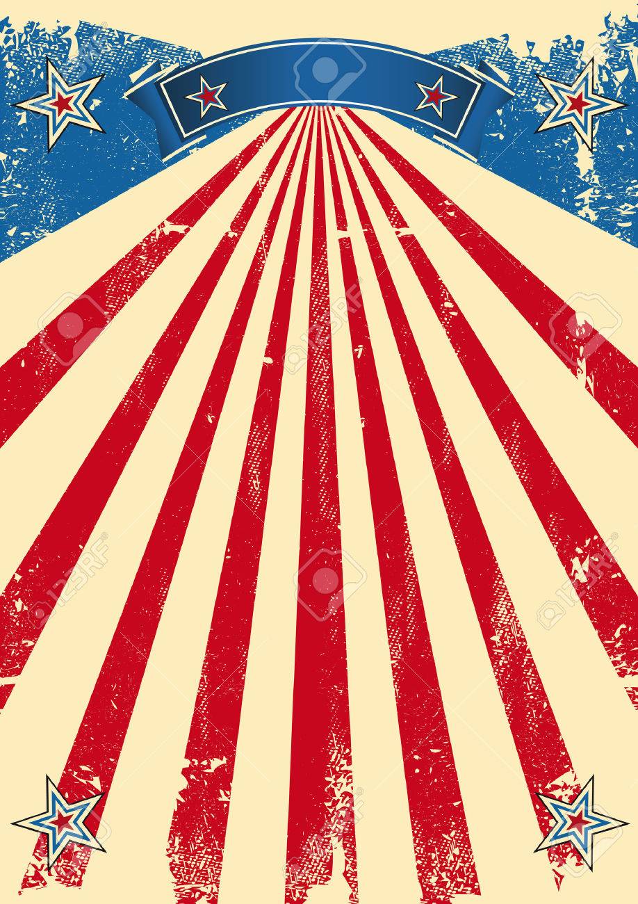 a vintage fifties background for a patriotic poster royalty free
