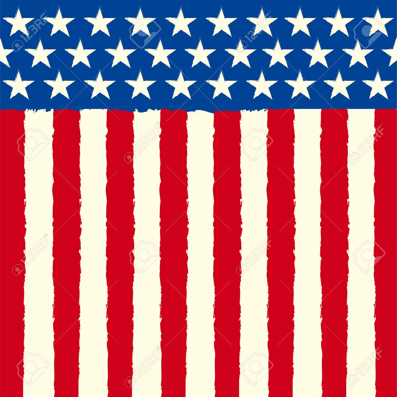 A Square American Background For A Leaflet Or A Greeting Card Royalty Free Cliparts Vectors And Stock Illustration Image