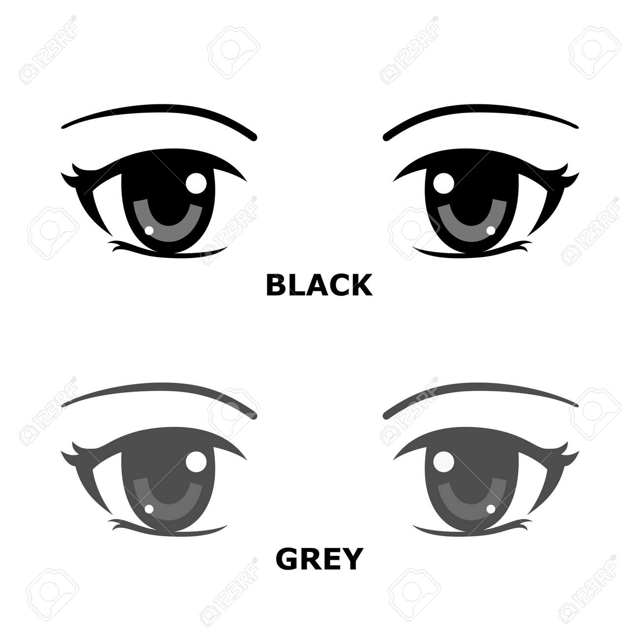 Manga Eyes Vector Images (over 3,600)